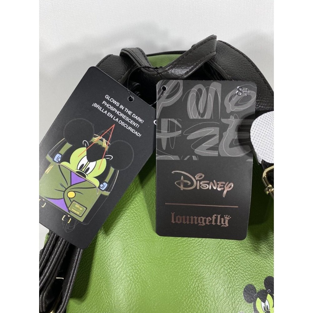 Loungefly Disney Mickey Mouse Frankenstein Halloween Backpack Glow In The Dark - Picture 10 of 11